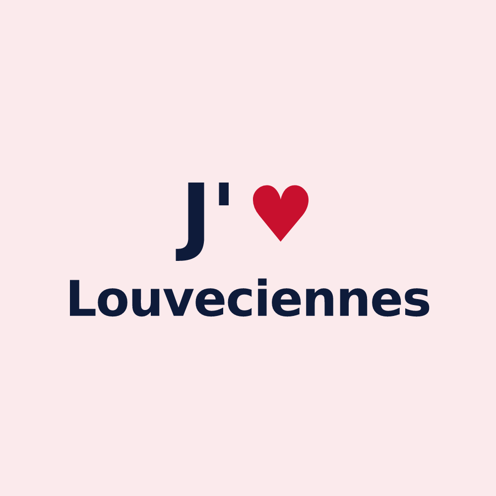 Magnet personnalisé Louveciennes — design J'aime Louveciennes