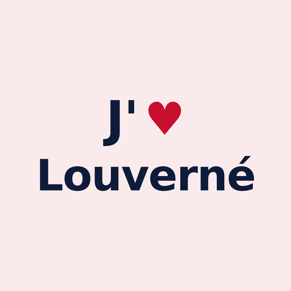 Magnet personnalisé Louverné — design J'aime Louverné