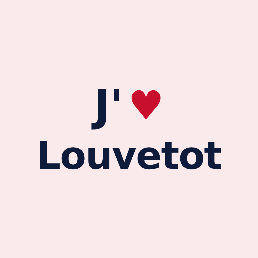 Magnet personnalisé Louvetot — design J'aime Louvetot