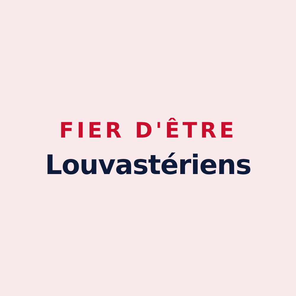 Magnet « Fier d'être Louvastériens » — design pour Louvières-en-Auge