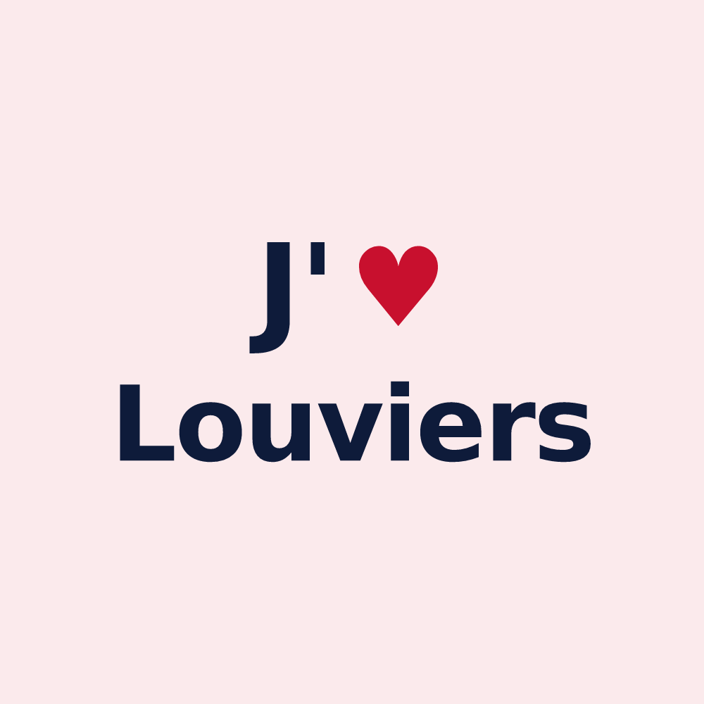 Magnet personnalisé Louviers — design J'aime Louviers
