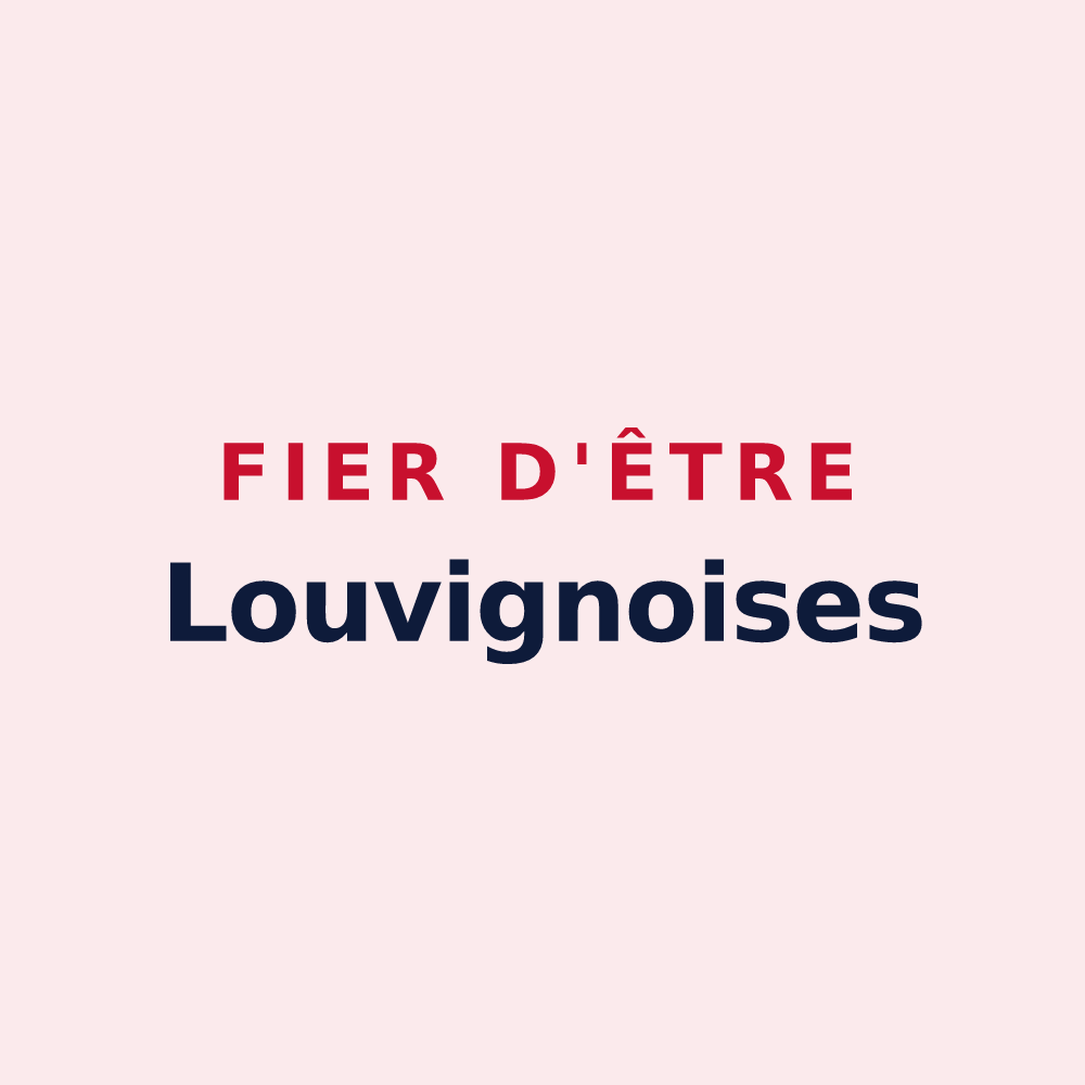 Magnet « Fier d'être Louvignoises » — design pour Louvignies-Quesnoy
