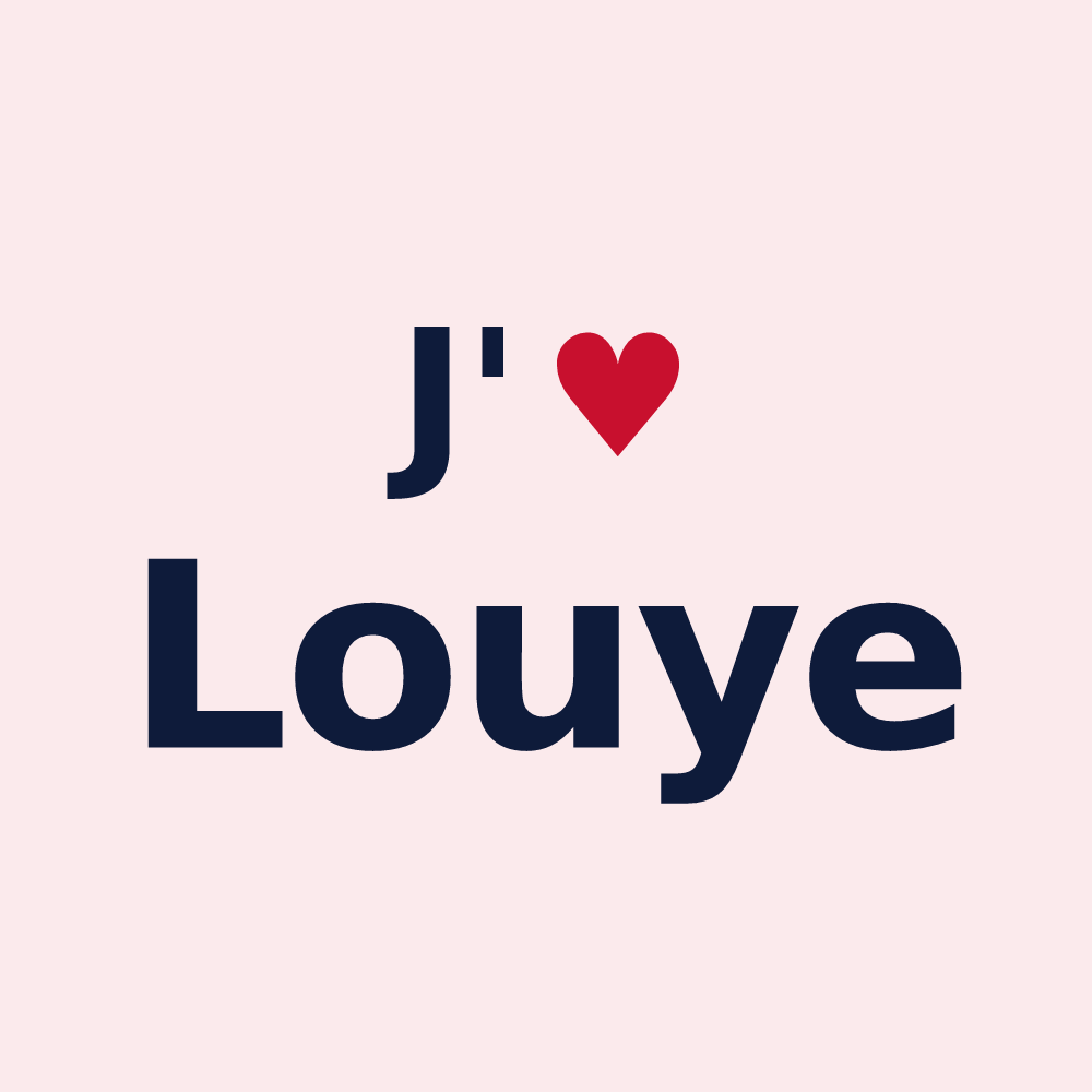 Magnet personnalisé Louye — design J'aime Louye