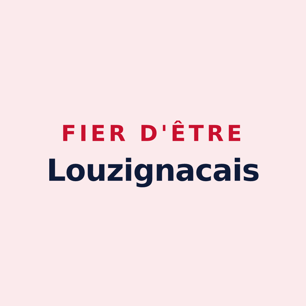 Magnet « Fier d'être Louzignacais » — design pour Louzignac