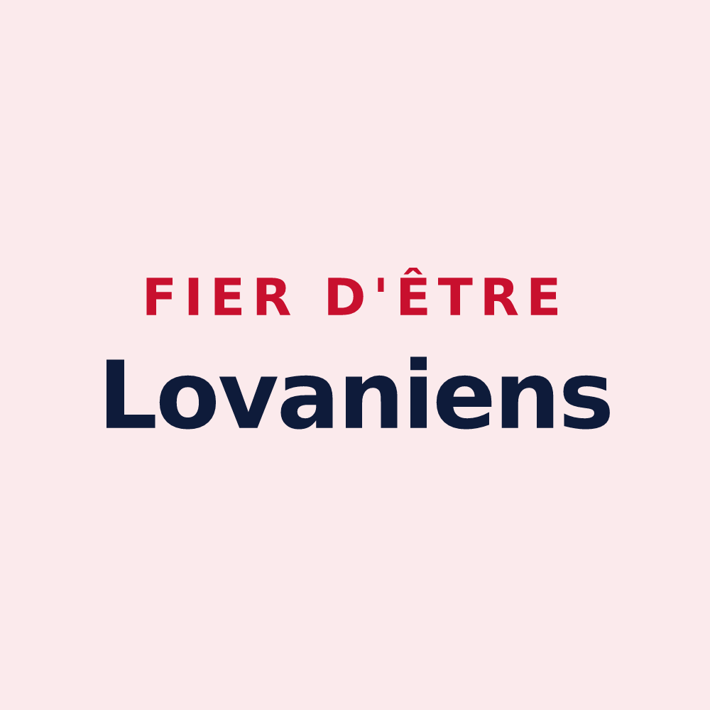 Magnet « Fier d'être Lovaniens » — design pour Lovagny