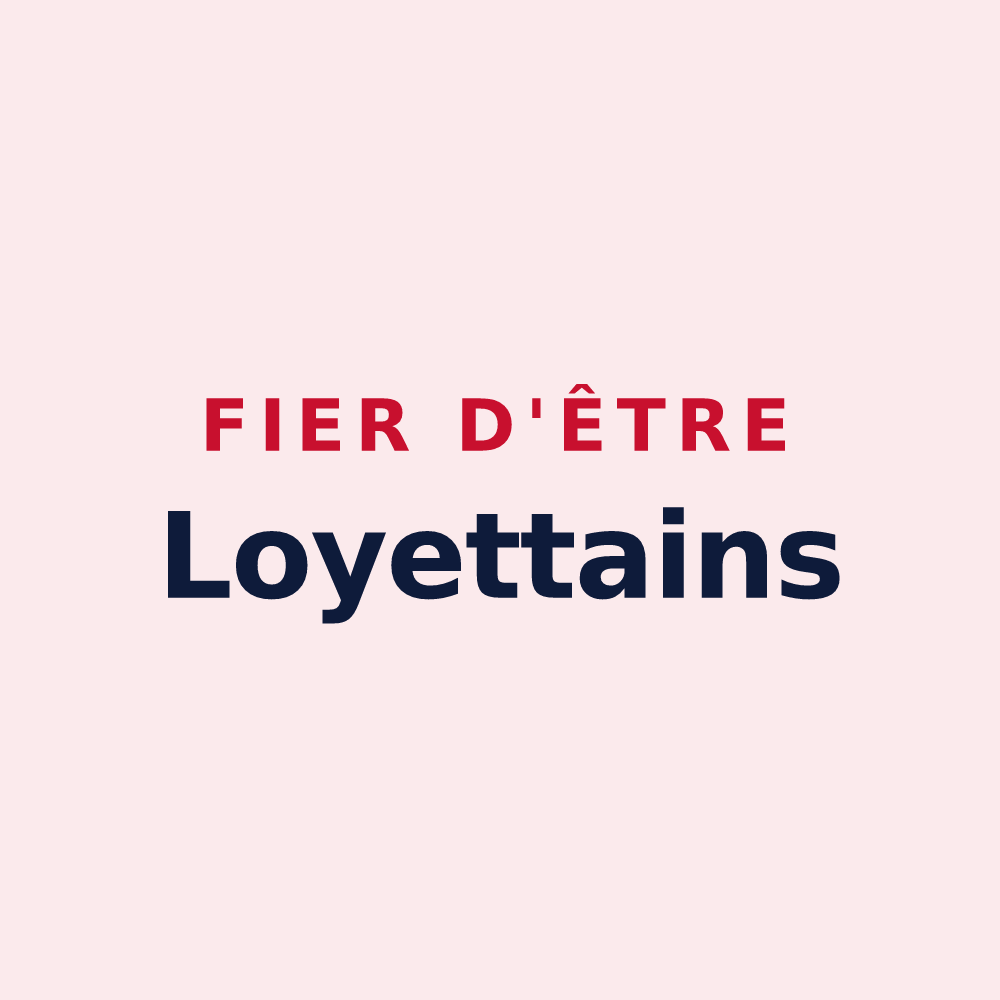 Magnet « Fier d'être Loyettains » — design pour Loyettes