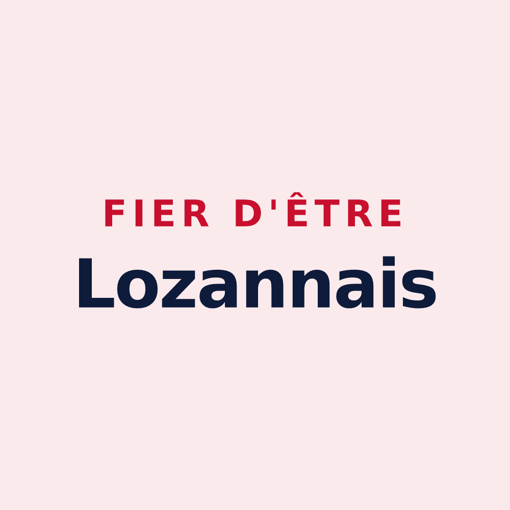 Magnet « Fier d'être Lozannais » — design pour Lozanne