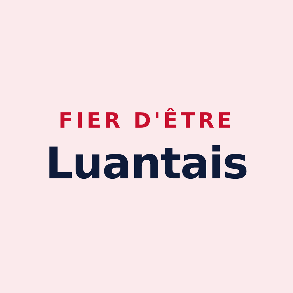 Magnet « Fier d'être Luantais » — design pour Luant