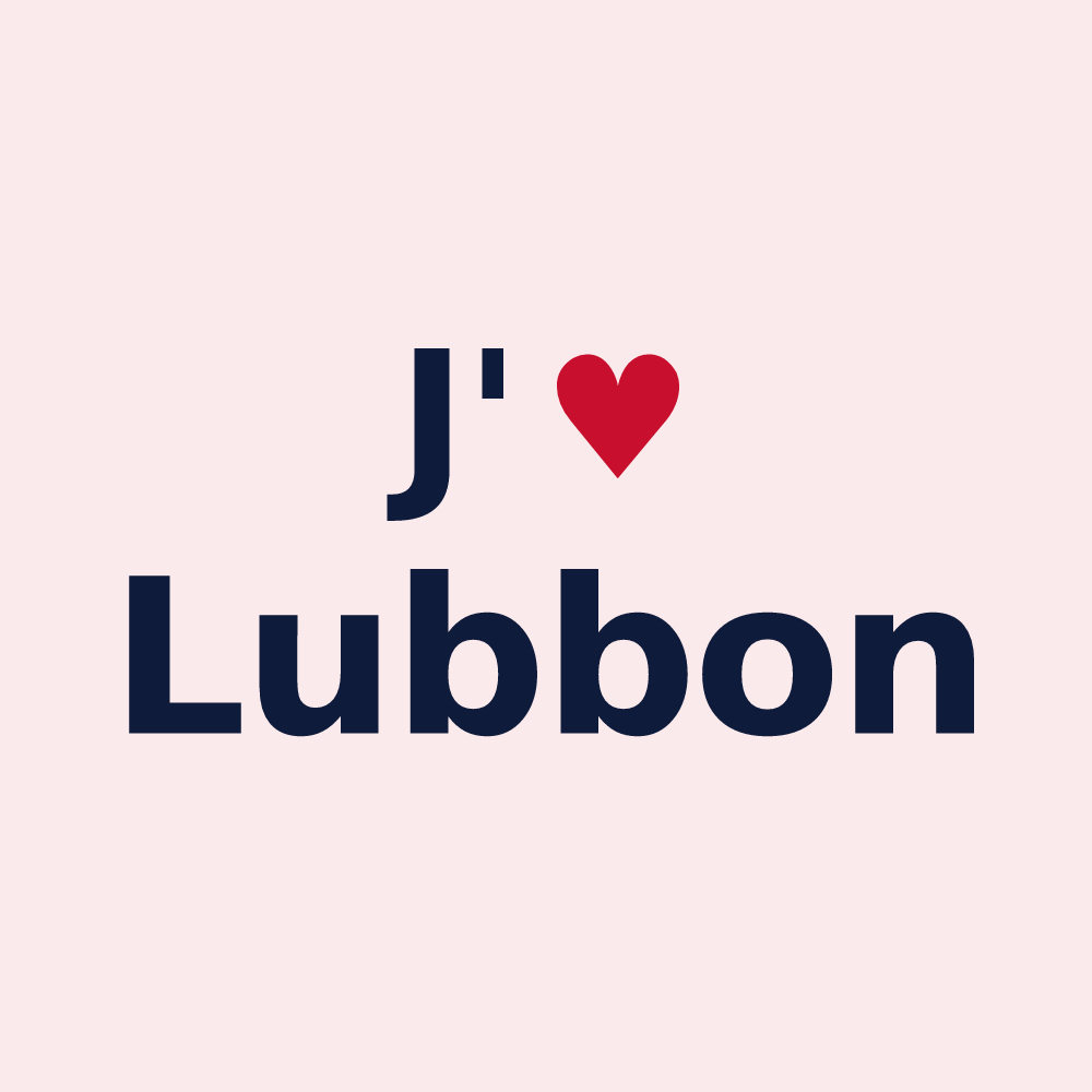 Magnet personnalisé Lubbon — design J'aime Lubbon