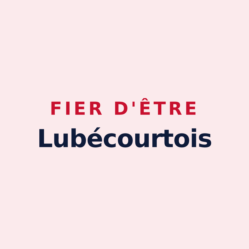 Magnet « Fier d'être Lubécourtois » — design pour Lubécourt