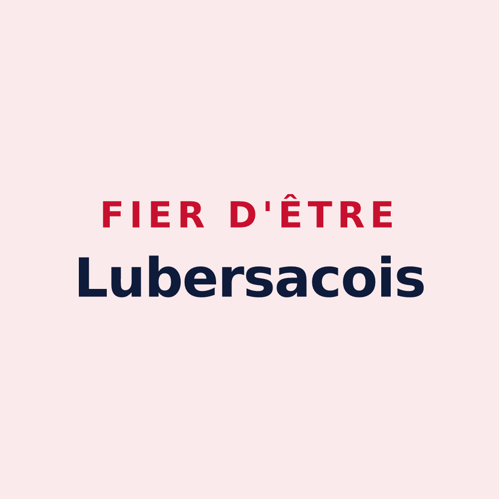 Magnet « Fier d'être Lubersacois » — design pour Lubersac