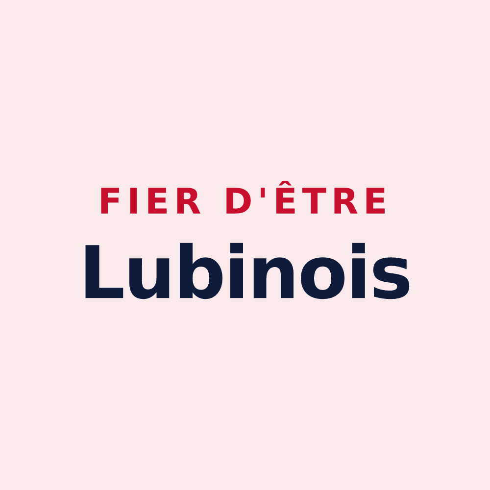 Magnet « Fier d'être Lubinois » — design pour Lubine