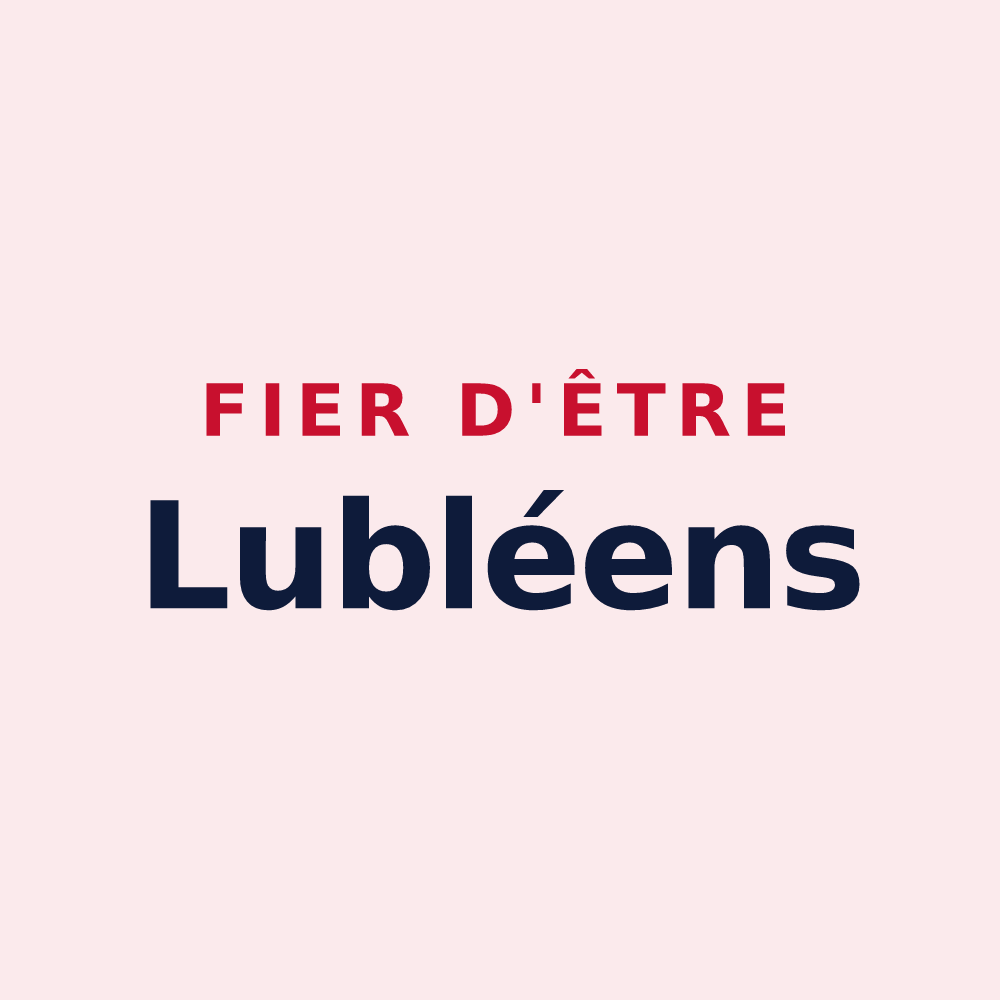 Magnet « Fier d'être Lubléens » — design pour Lublé