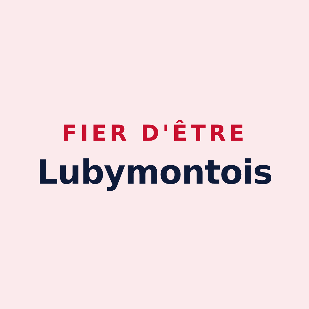 Magnet « Fier d'être Lubymontois » — design pour Luby-Betmont