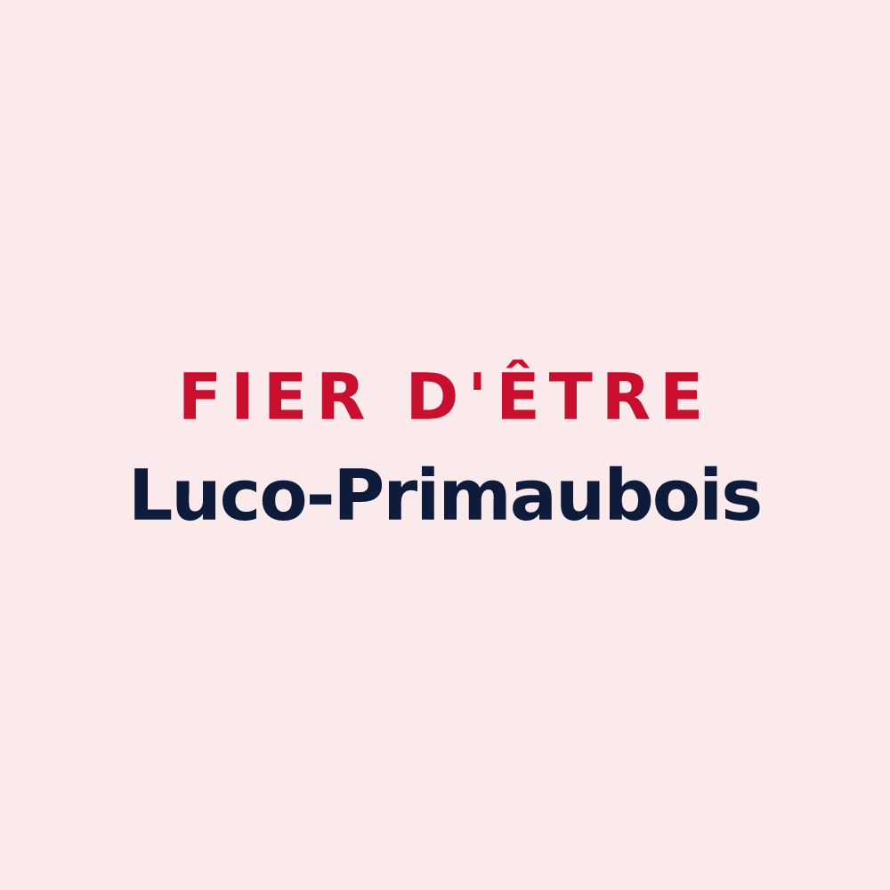 Magnet « Fier d'être Luco-Primaubois » — design pour Luc-la-Primaube