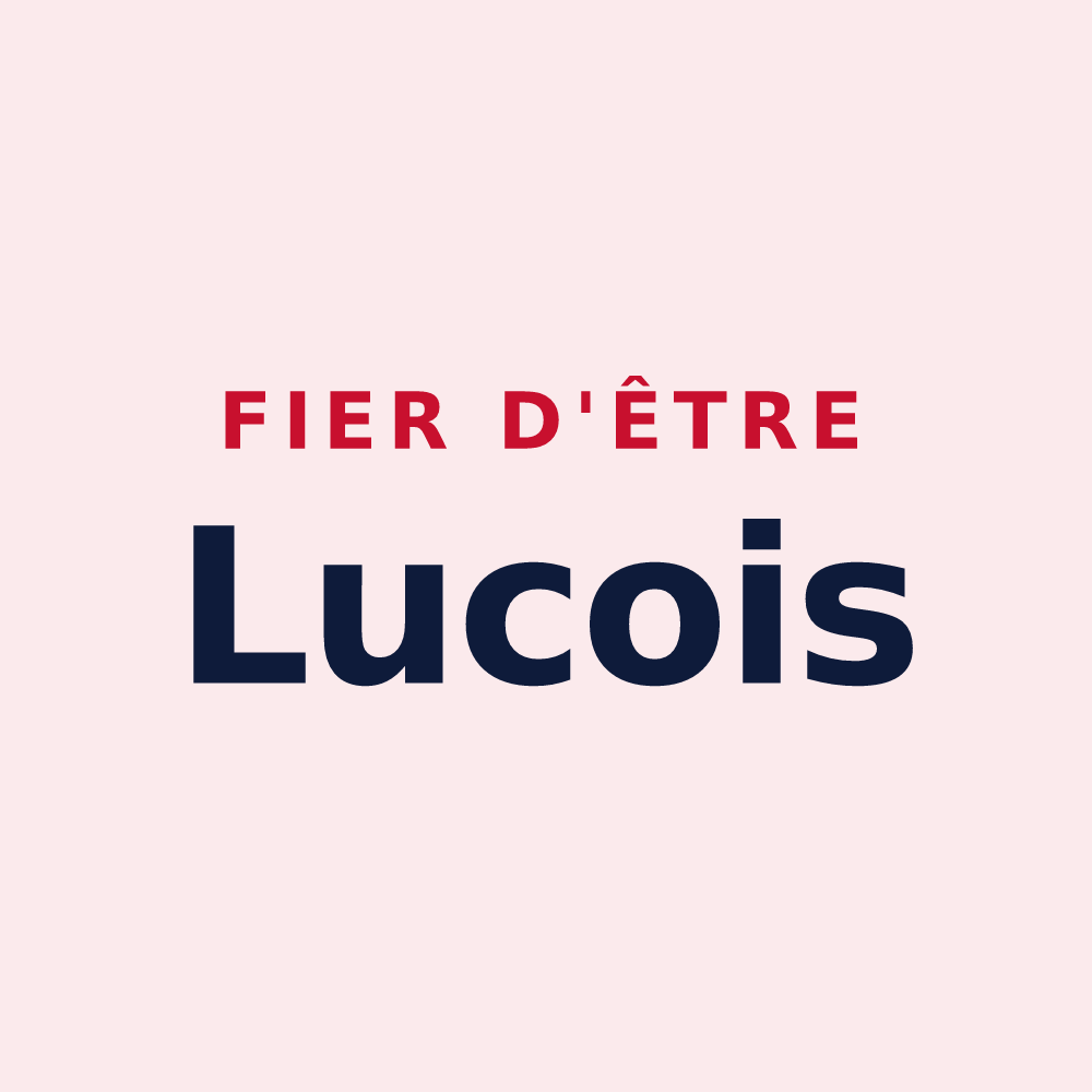 Magnet « Fier d'être Lucois » — design pour Luc