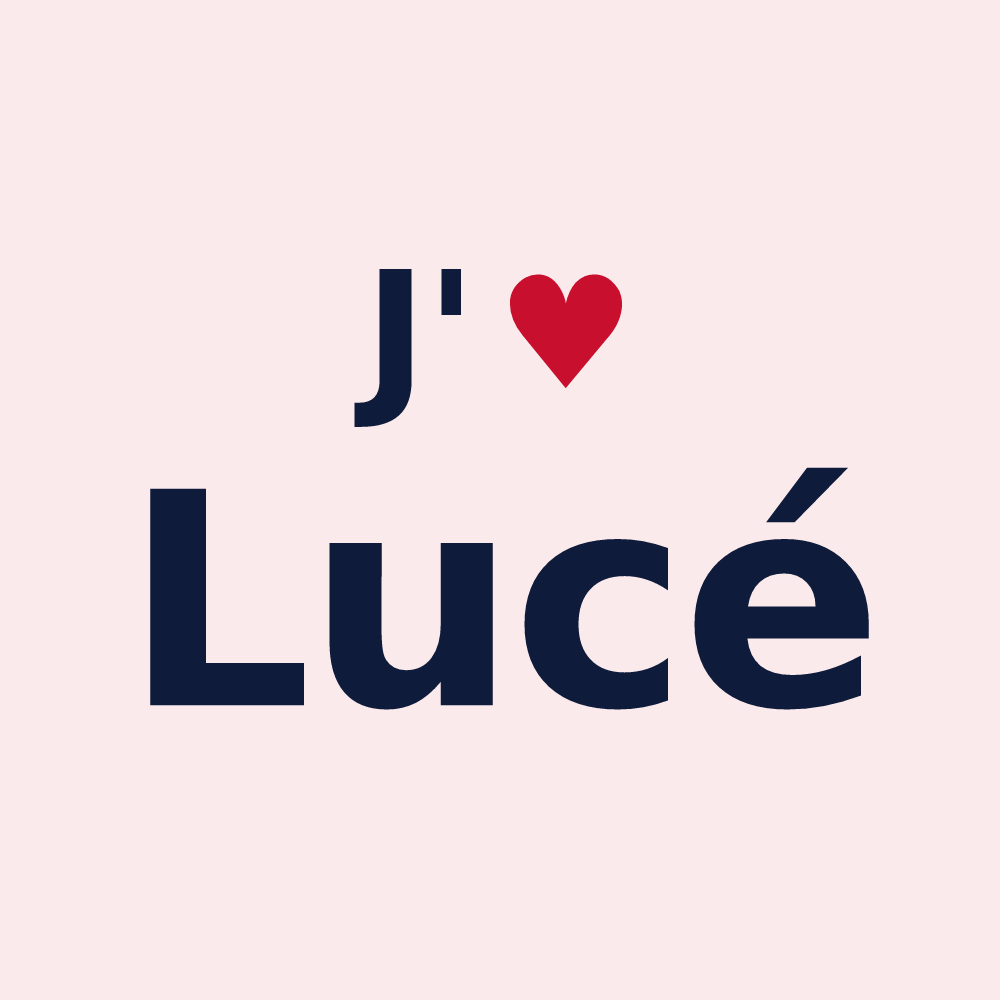 Magnet personnalisé Lucé — design J'aime Lucé