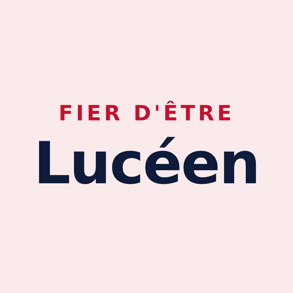 Magnet « Fier d'être Lucéen » — design pour Luceau