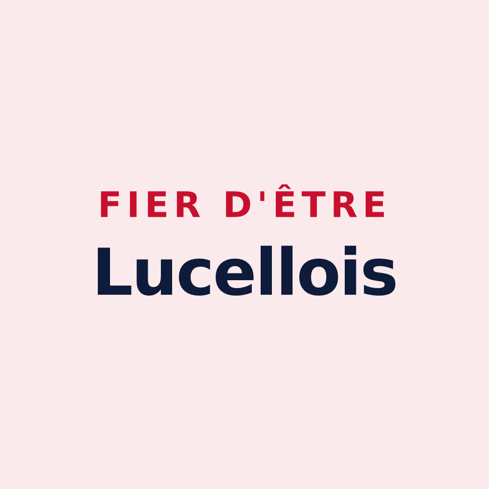 Magnet « Fier d'être Lucellois » — design pour Lucelle