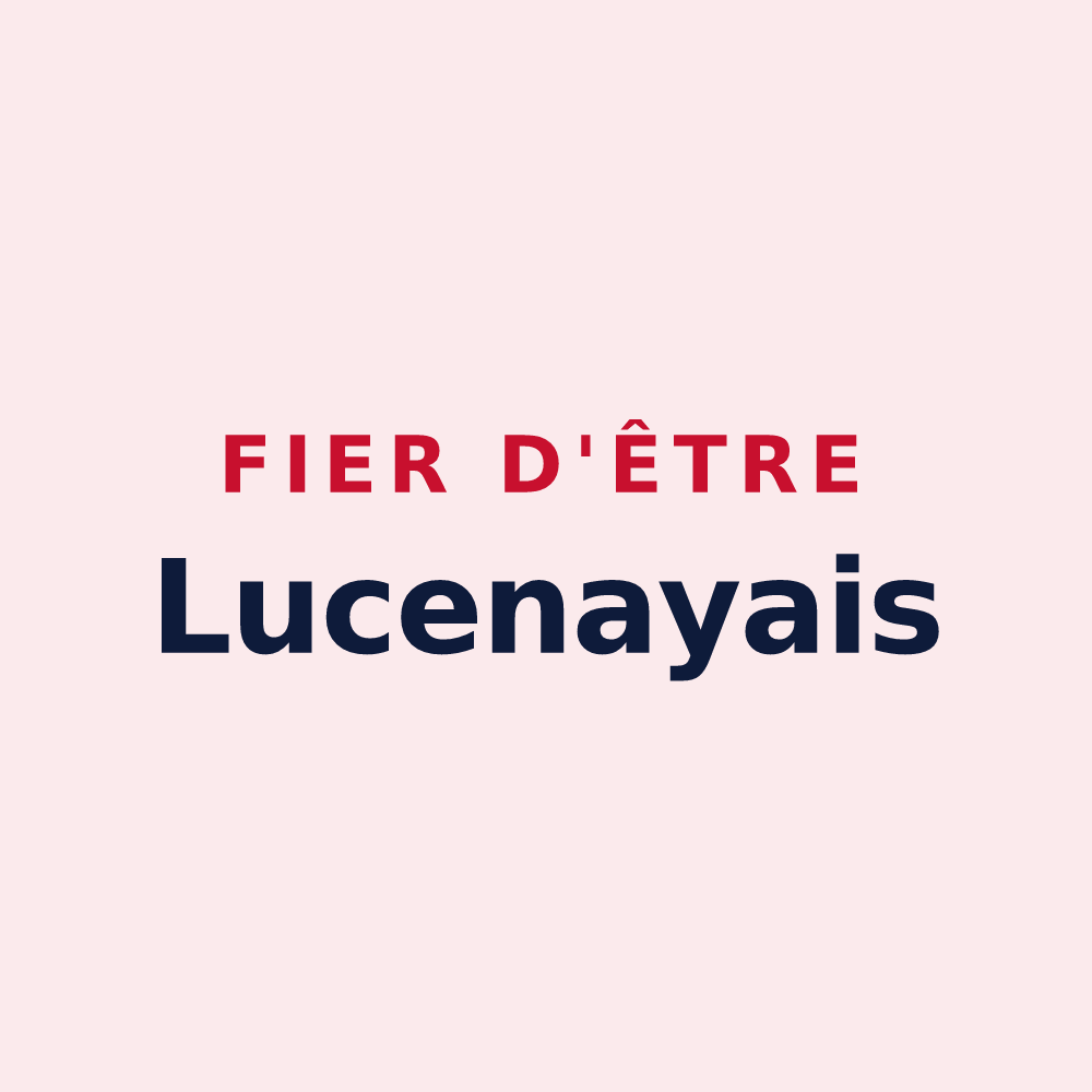 Magnet « Fier d'être Lucenayais » — design pour Lucenay-lès-Aix