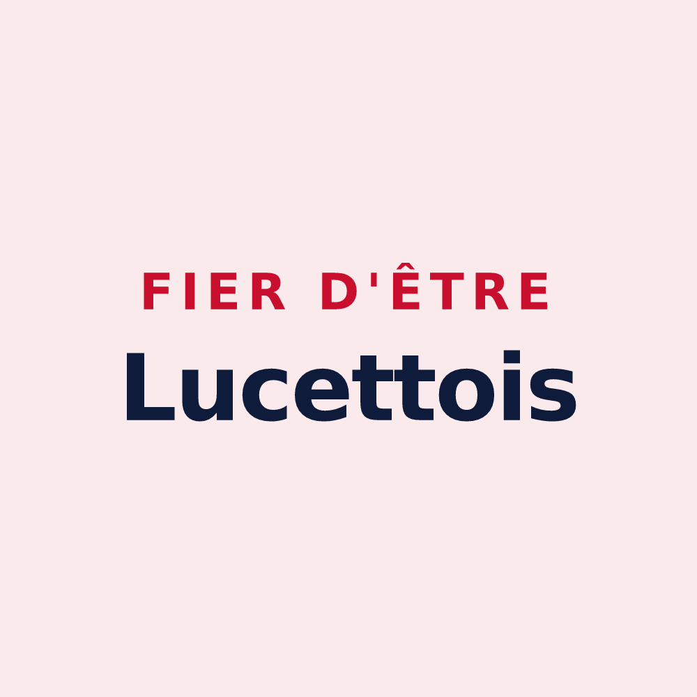 Magnet « Fier d'être Lucettois » — design pour Lucey