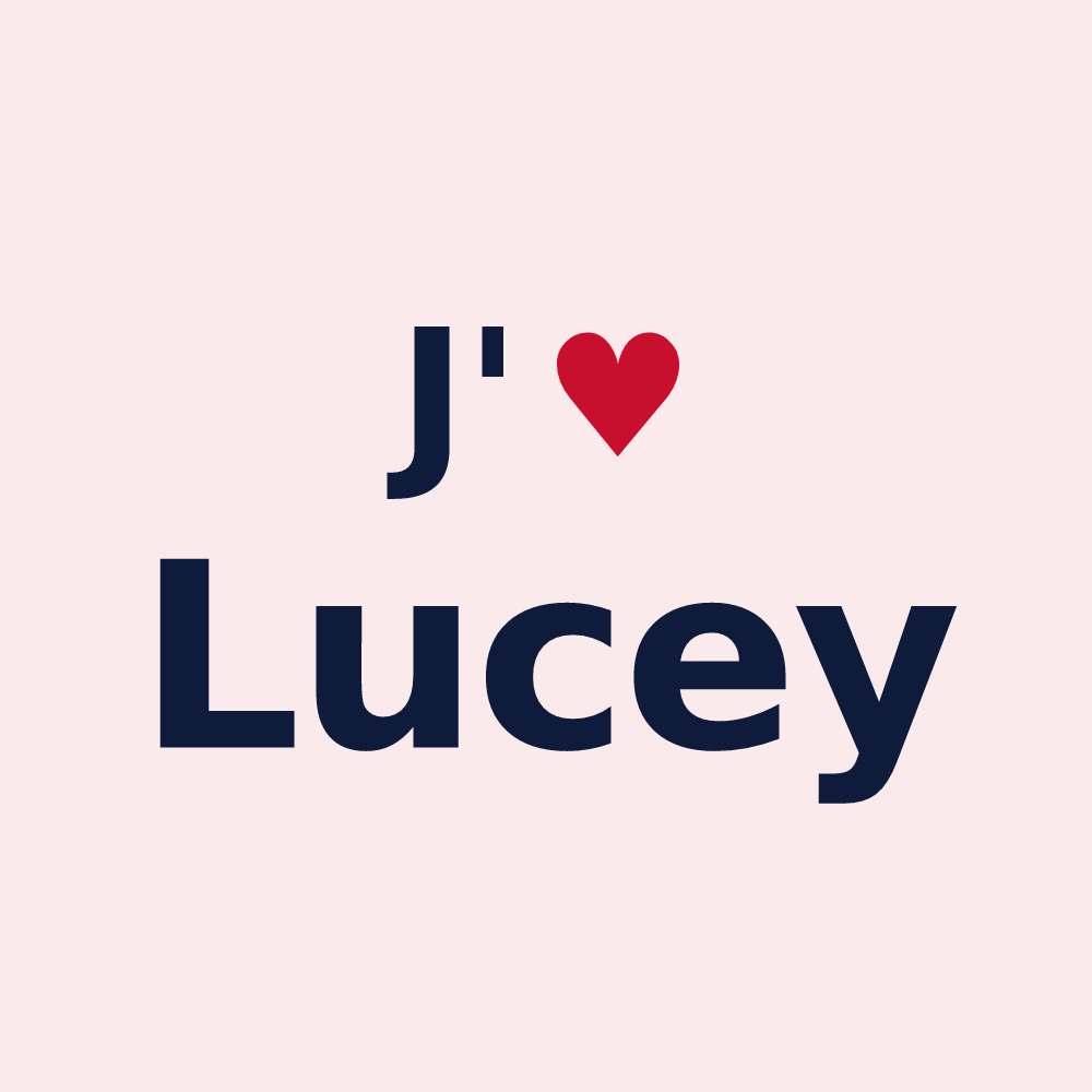 Magnet personnalisé Lucey — design J'aime Lucey