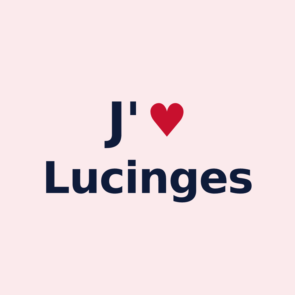 Magnet personnalisé Lucinges — design J'aime Lucinges