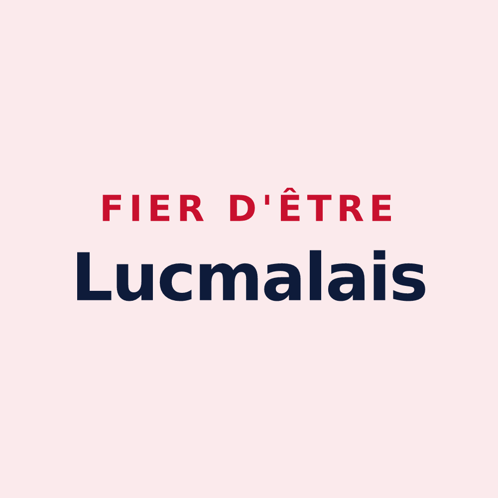 Magnet « Fier d'être Lucmalais » — design pour Lucmau