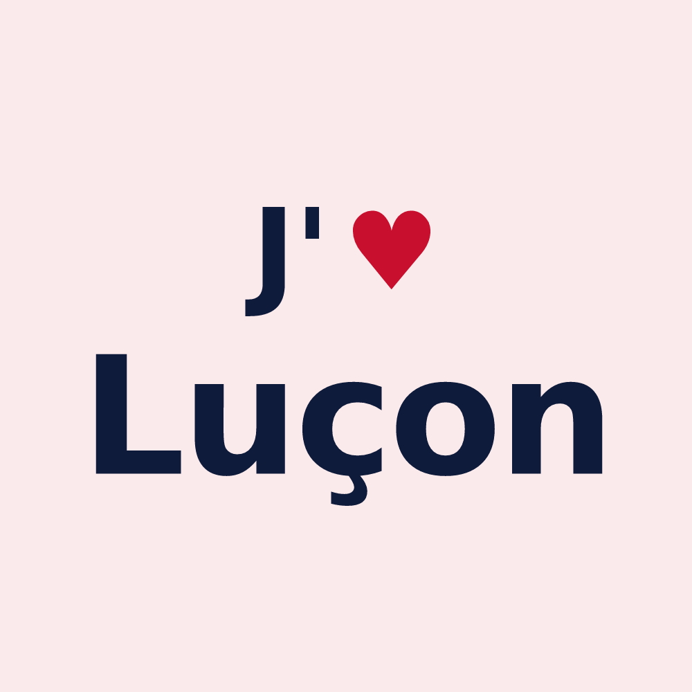 Magnet personnalisé Luçon — design J'aime Luçon