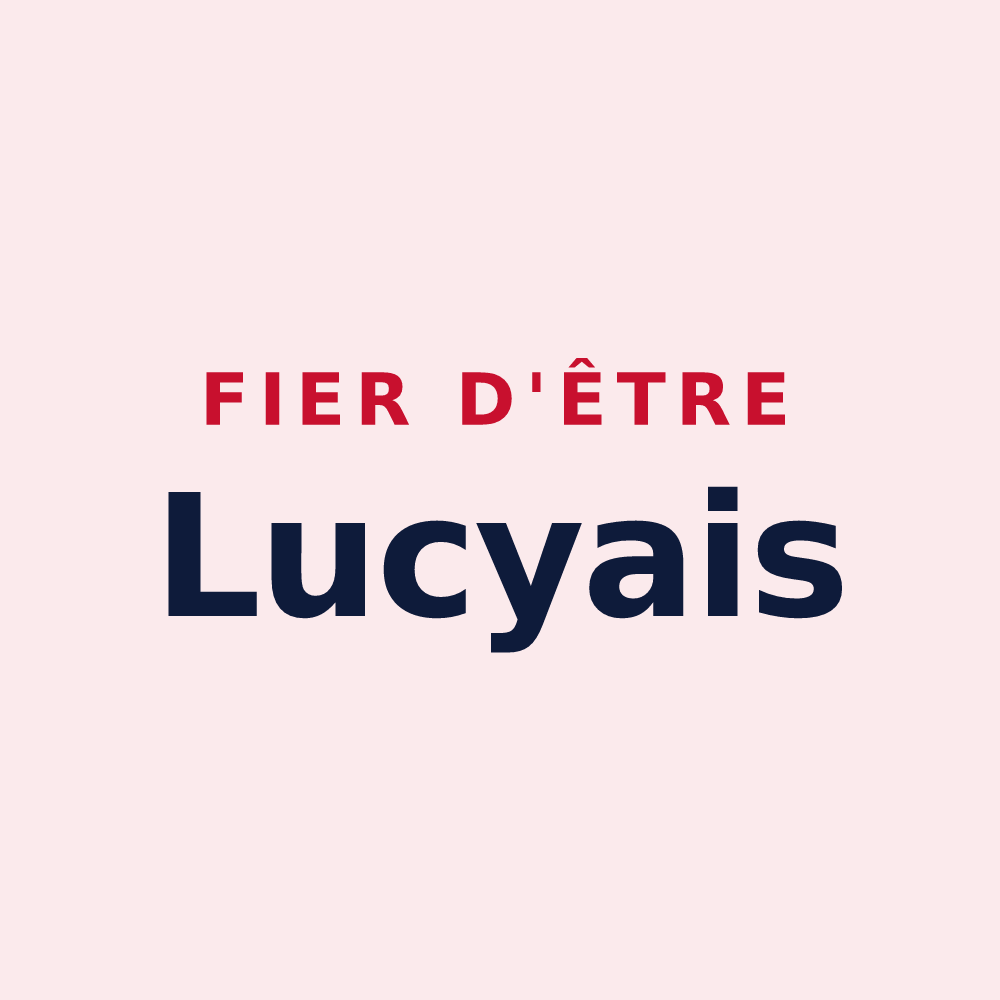 Magnet « Fier d'être Lucyais » — design pour Lucy