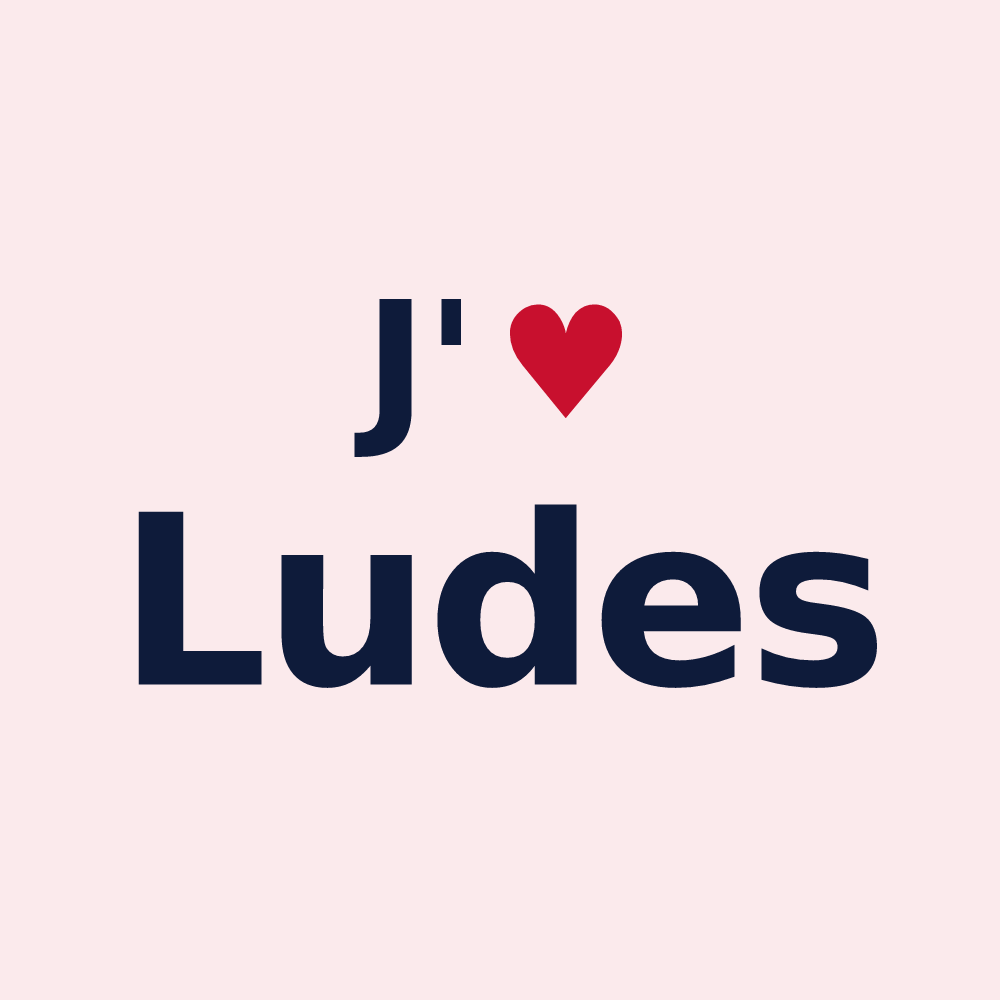 Magnet personnalisé Ludes — design J'aime Ludes