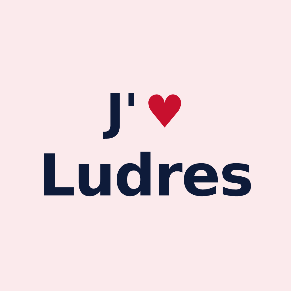 Magnet personnalisé Ludres — design J'aime Ludres