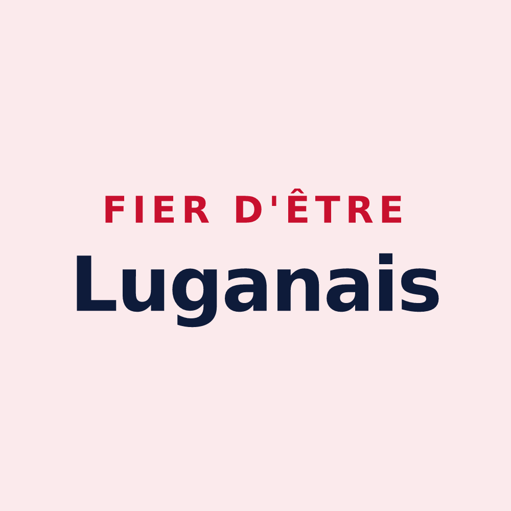 Magnet « Fier d'être Luganais » — design pour Lugan