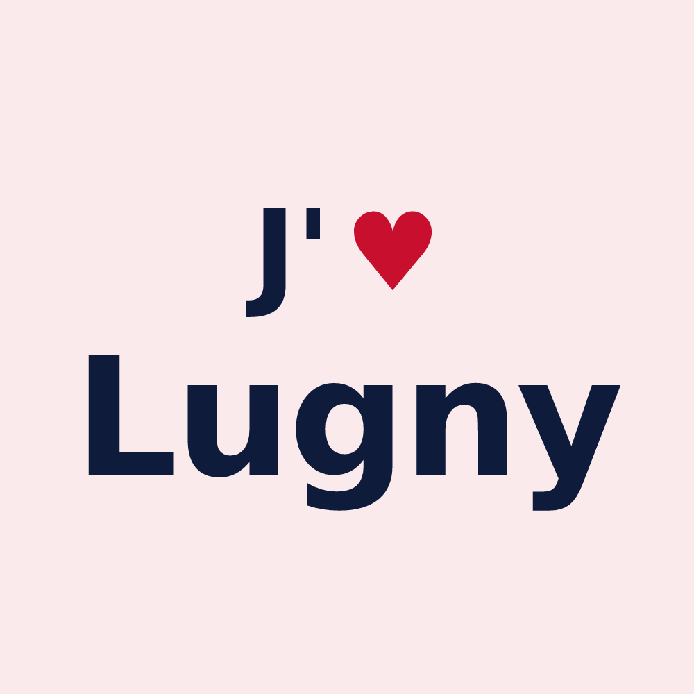 Magnet personnalisé Lugny — design J'aime Lugny