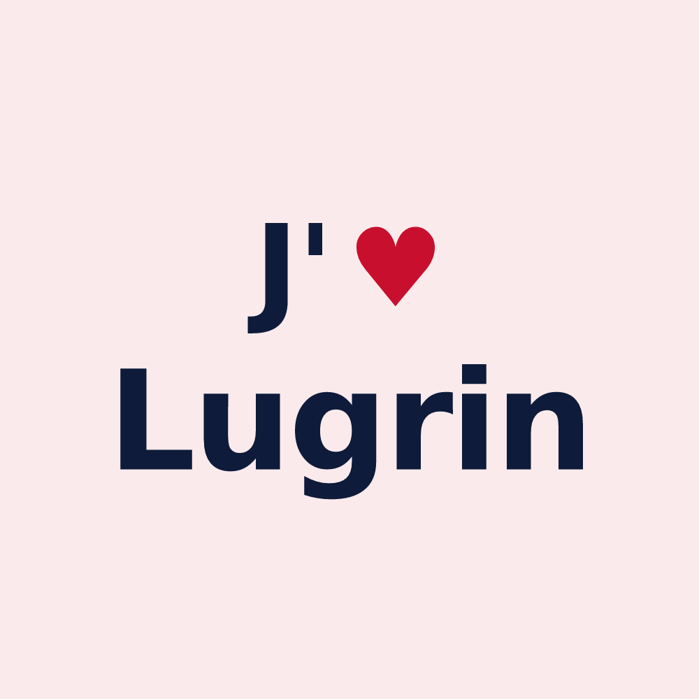 Magnet personnalisé Lugrin — design J'aime Lugrin