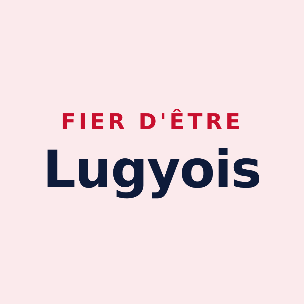 Magnet « Fier d'être Lugyois » — design pour Lugy