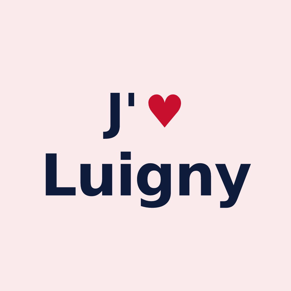 Magnet personnalisé Luigny — design J'aime Luigny