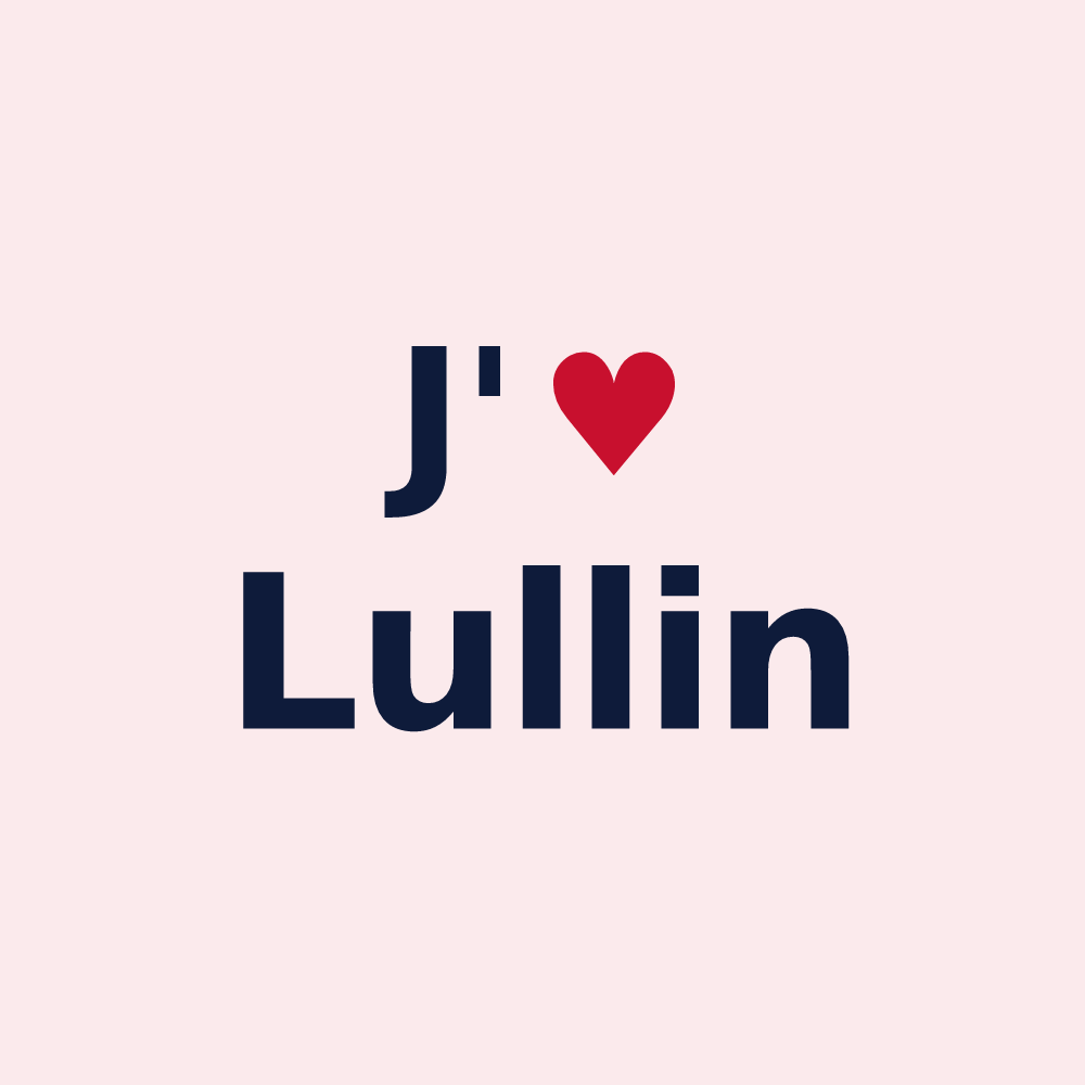 Magnet personnalisé Lullin — design J'aime Lullin
