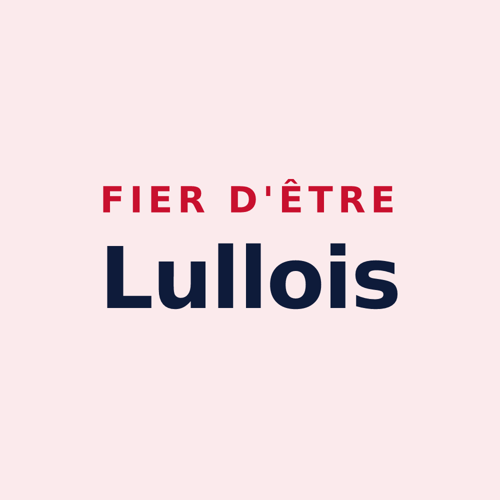 Magnet « Fier d'être Lullois » — design pour Lully