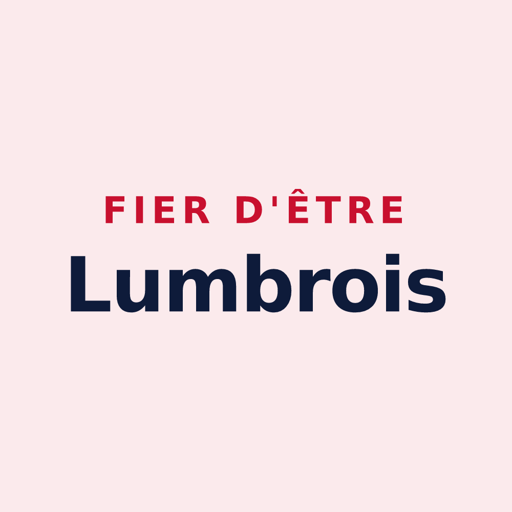 Magnet « Fier d'être Lumbrois » — design pour Lumbres