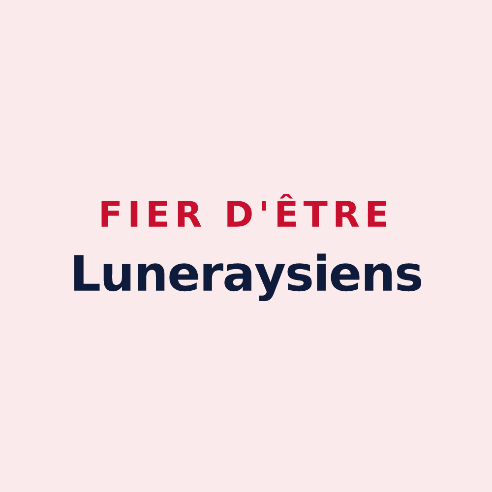 Magnet « Fier d'être Luneraysiens » — design pour Luneray