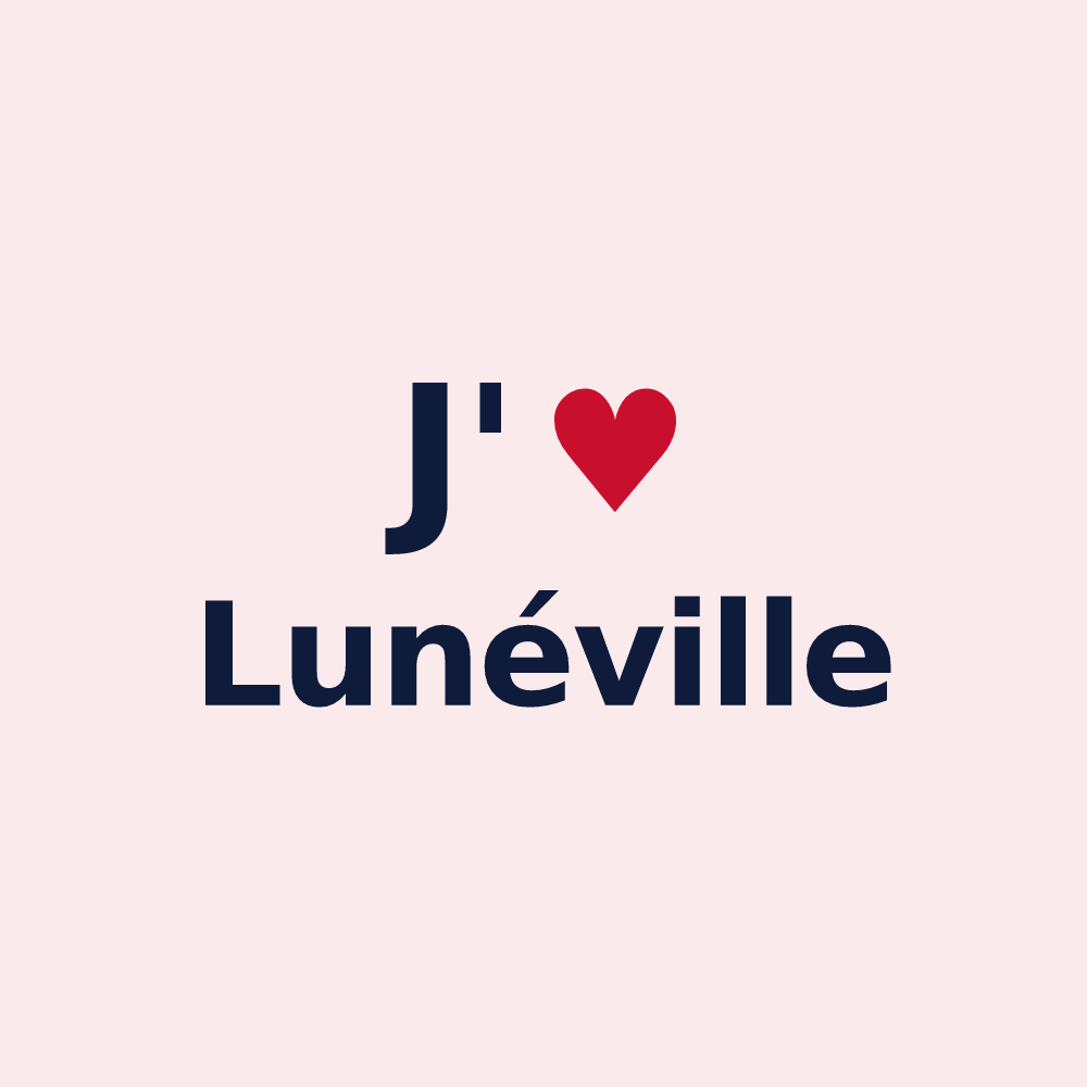 Magnet personnalisé Lunéville — design J'aime Lunéville