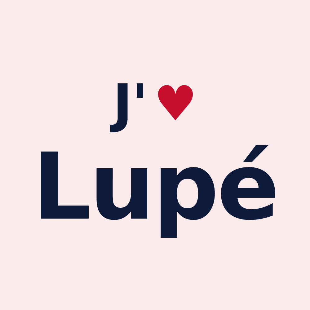 Magnet personnalisé Lupé — design J'aime Lupé