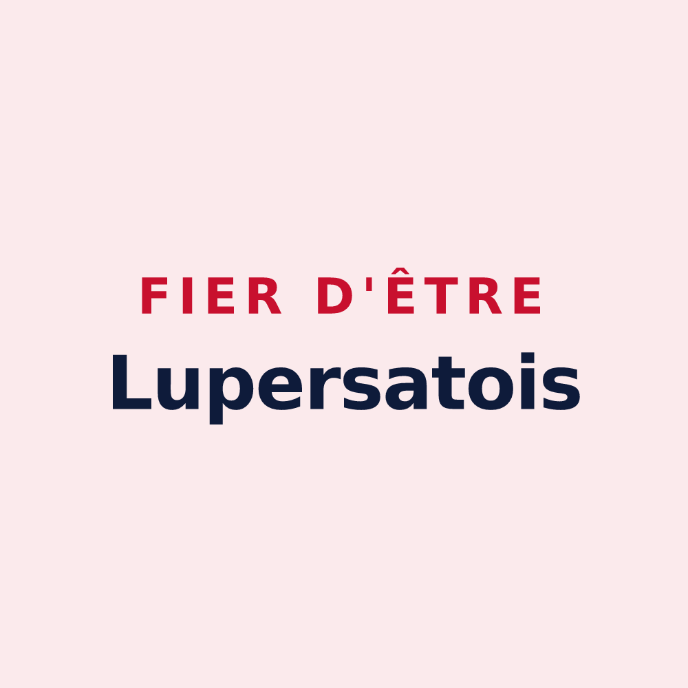 Magnet « Fier d'être Lupersatois » — design pour Lupersat