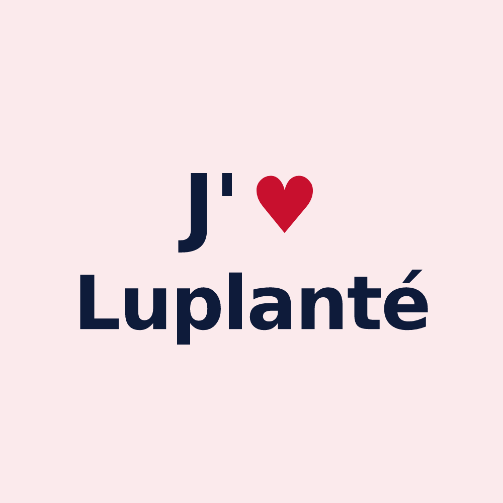 Magnet personnalisé Luplanté — design J'aime Luplanté
