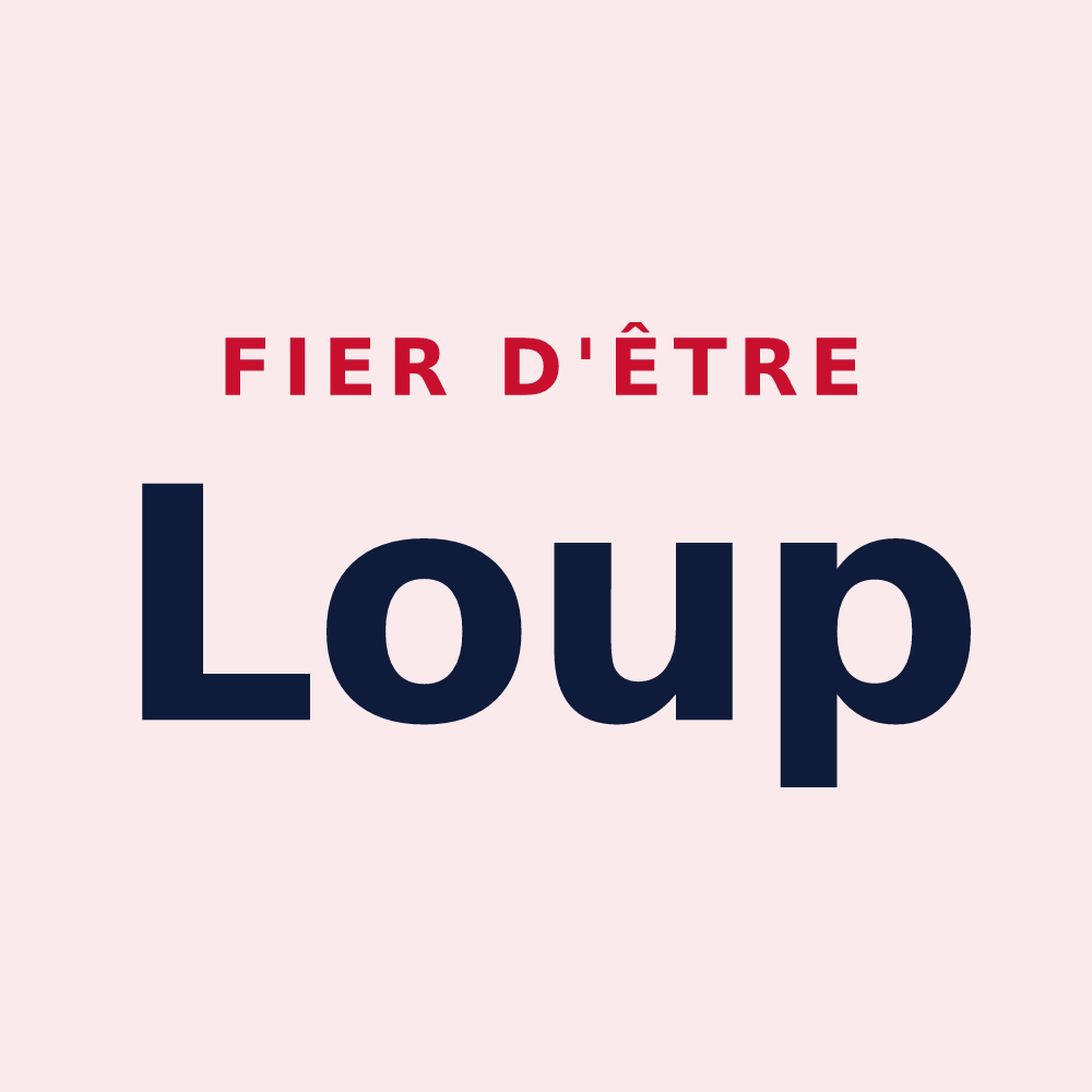 Magnet « Fier d'être Loup » — design pour Luppy