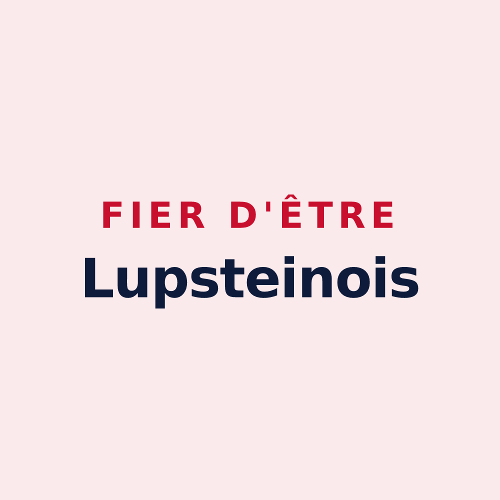Magnet « Fier d'être Lupsteinois » — design pour Lupstein