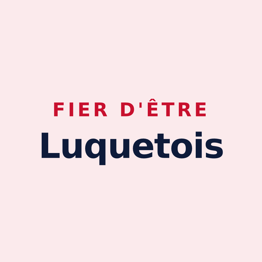 Magnet « Fier d'être Luquetois » — design pour Luquet