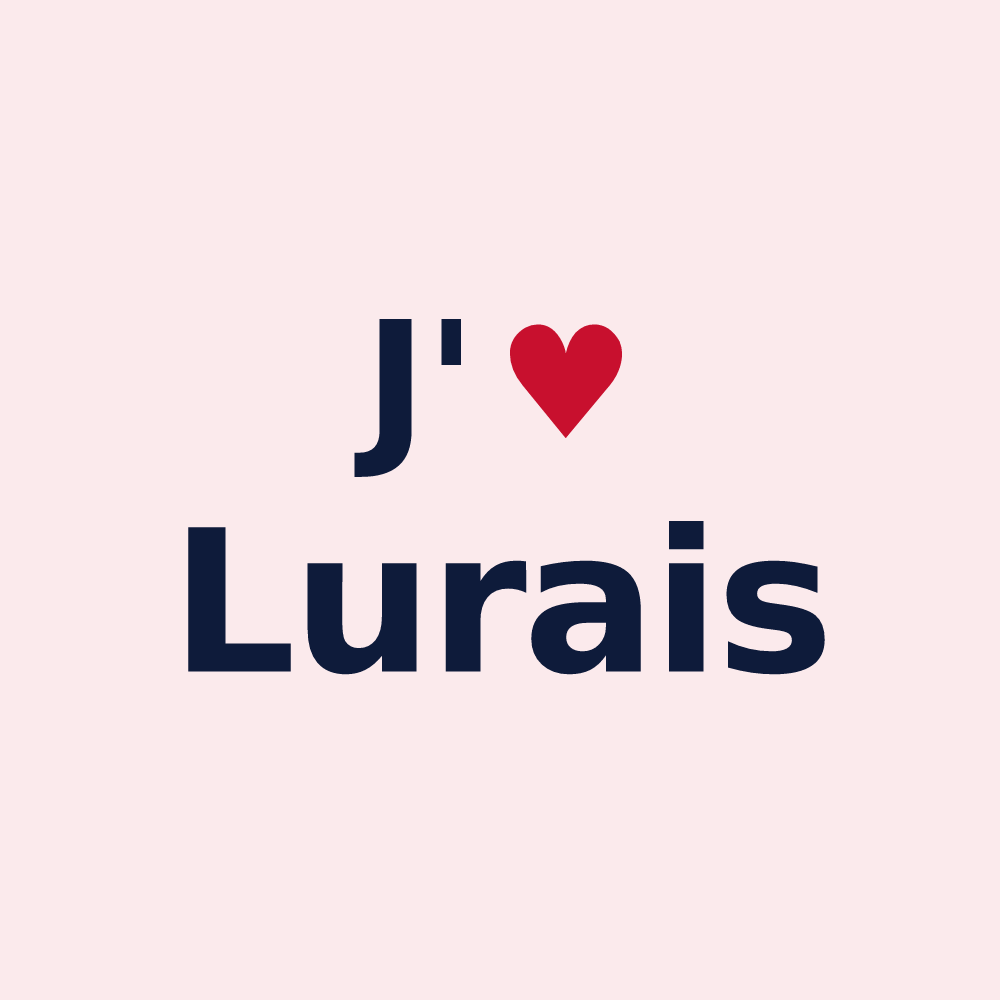 Magnet personnalisé Lurais — design J'aime Lurais