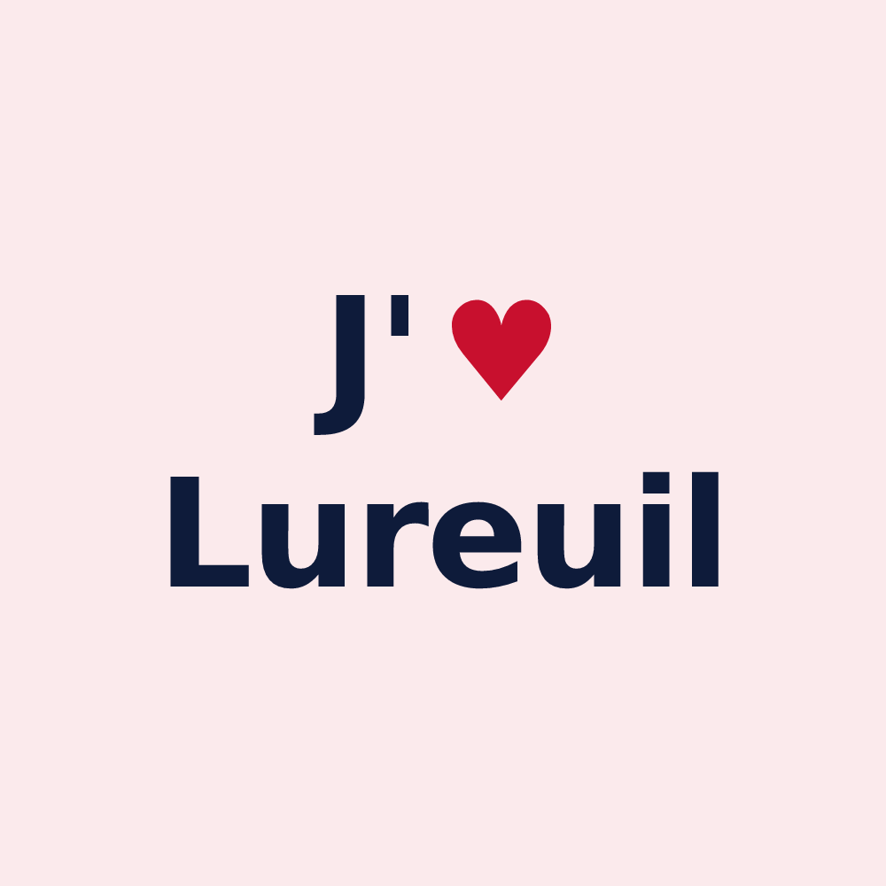 Magnet personnalisé Lureuil — design J'aime Lureuil